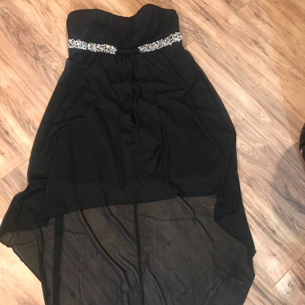 Emerald Sundae Black Dress with Bling